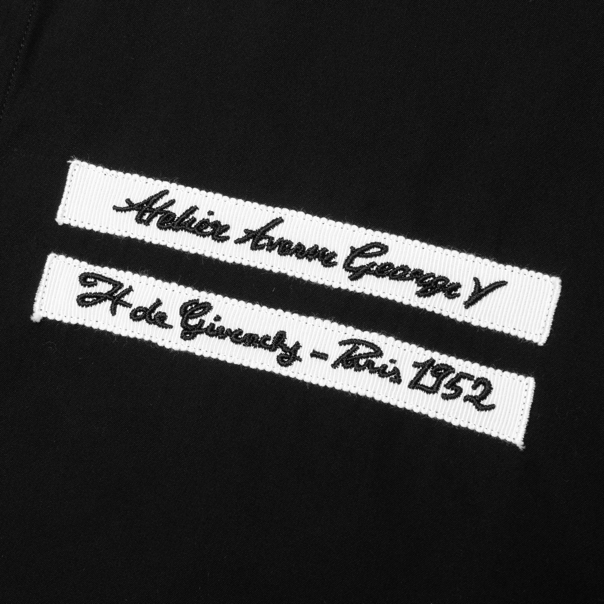 Gros Grain in Poplin Shirt - Black Male Product Image