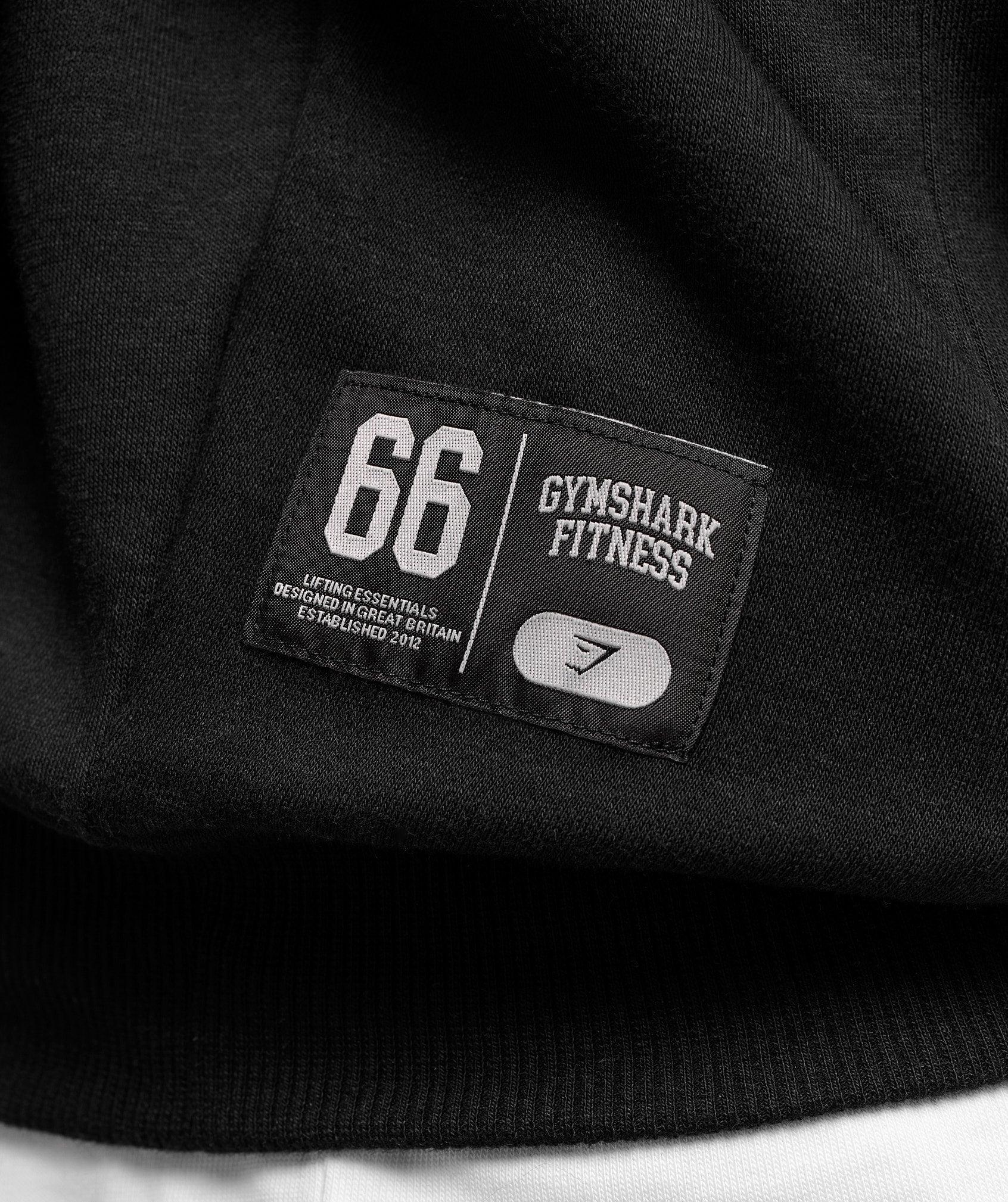 Gymshark Varsity Hoodie - Black Male Product Image