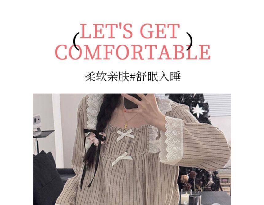 Striped Pajama Set Product Image