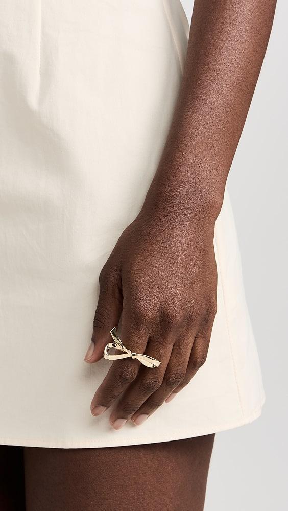 By Adina Eden Solid Bow Tie Ring | Shopbop Product Image