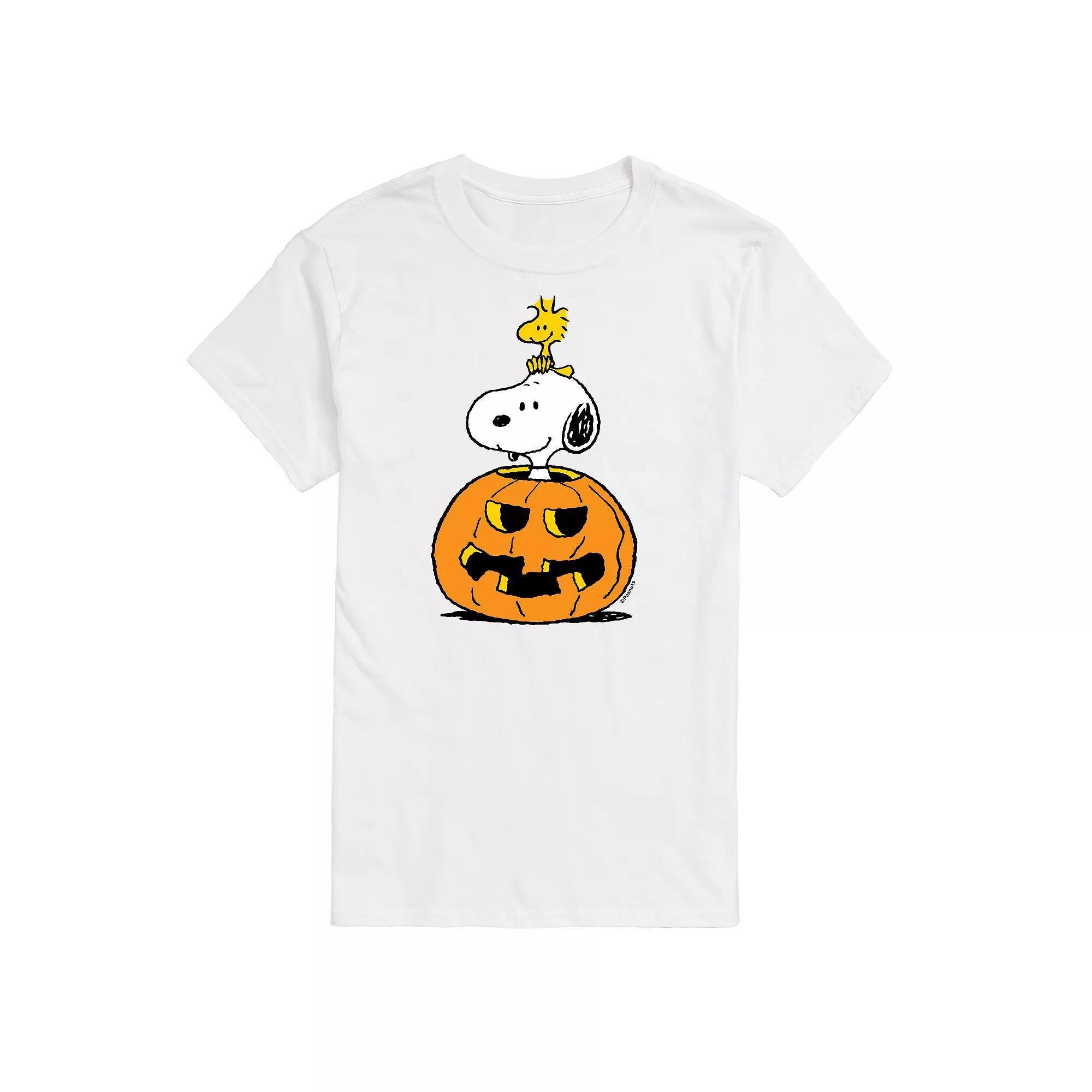 Big & Tall Peanuts Snoopy Pumpkin Tee, Mens Product Image