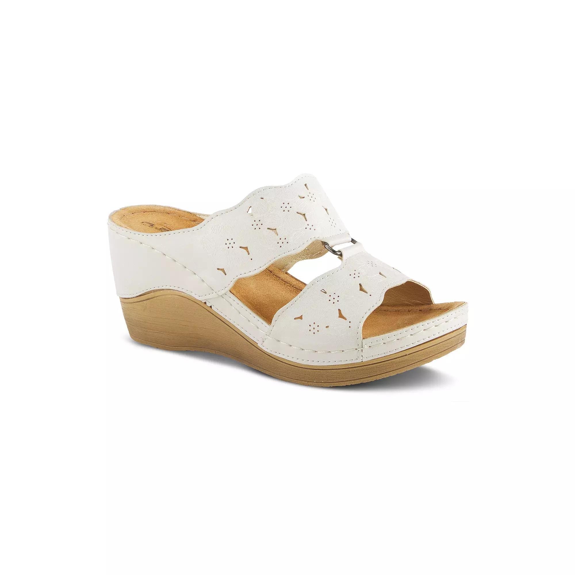 Flexus by Spring Step Dreiser Women's Wedge Sandals, Size: 37, Blue Product Image