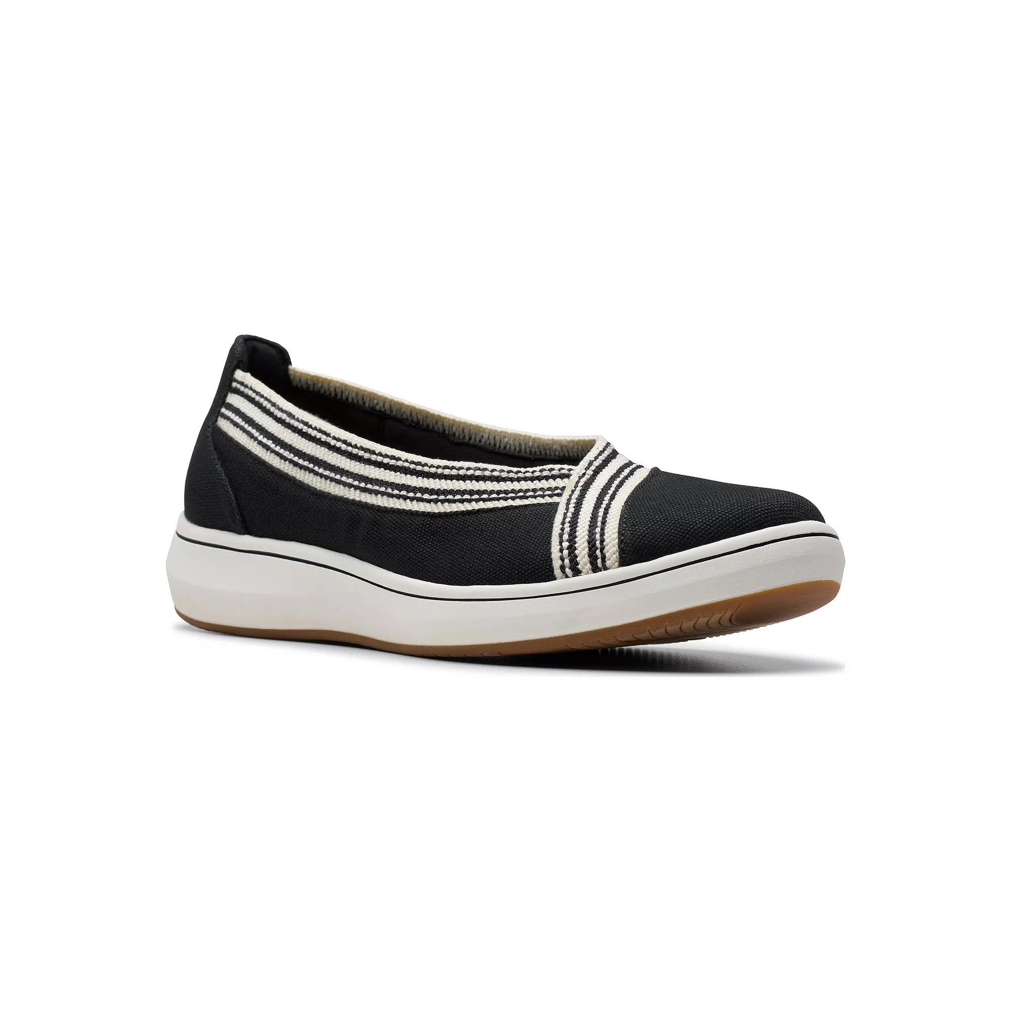 Clarks® Cloudsteppers BreezeSky Air Women's Slip-On Shoes, Size: 5, Black Product Image