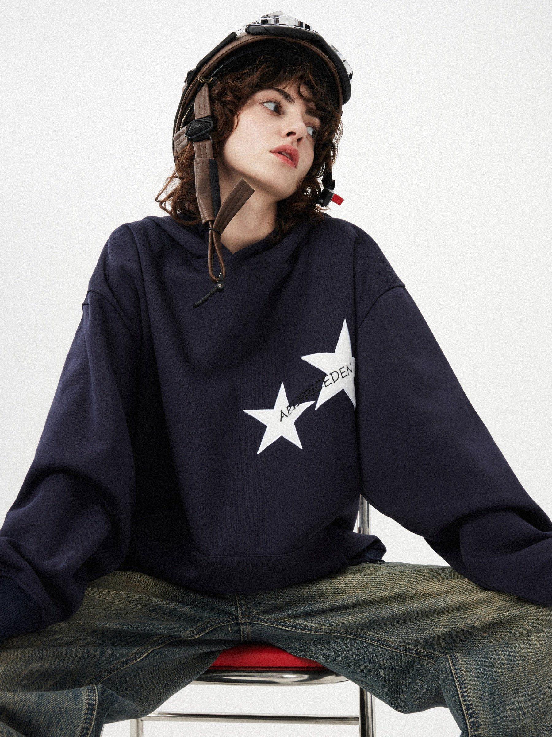 Aelfric Eden Star Color Contrast Hoodie Product Image