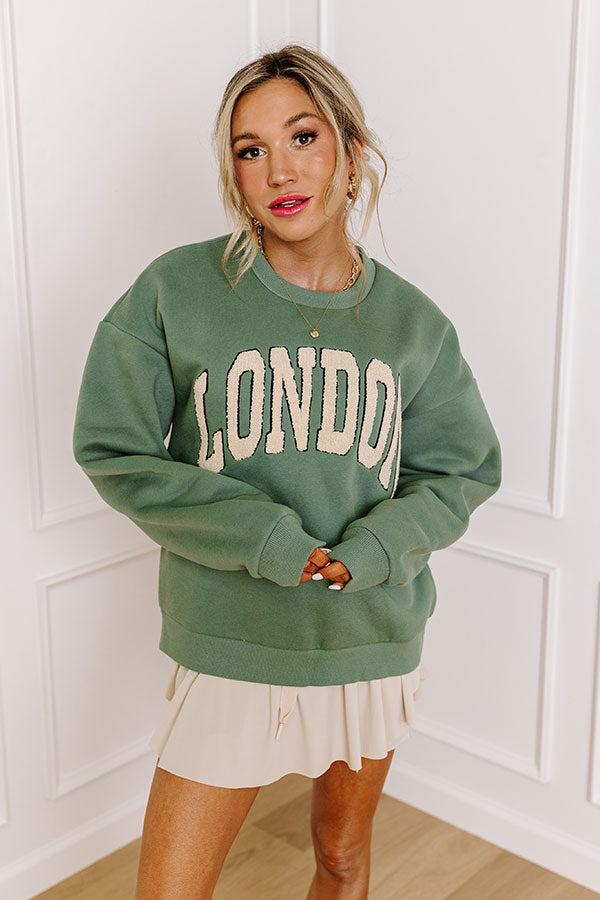 London Sherpa Embroidered Sweatshirt Product Image
