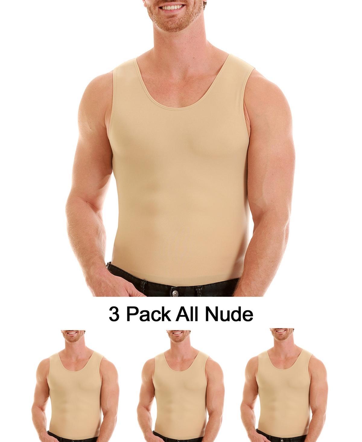 Mens Big & Tall Insta Slim 3 Pack Compression Muscle Tank T-Shirts Product Image