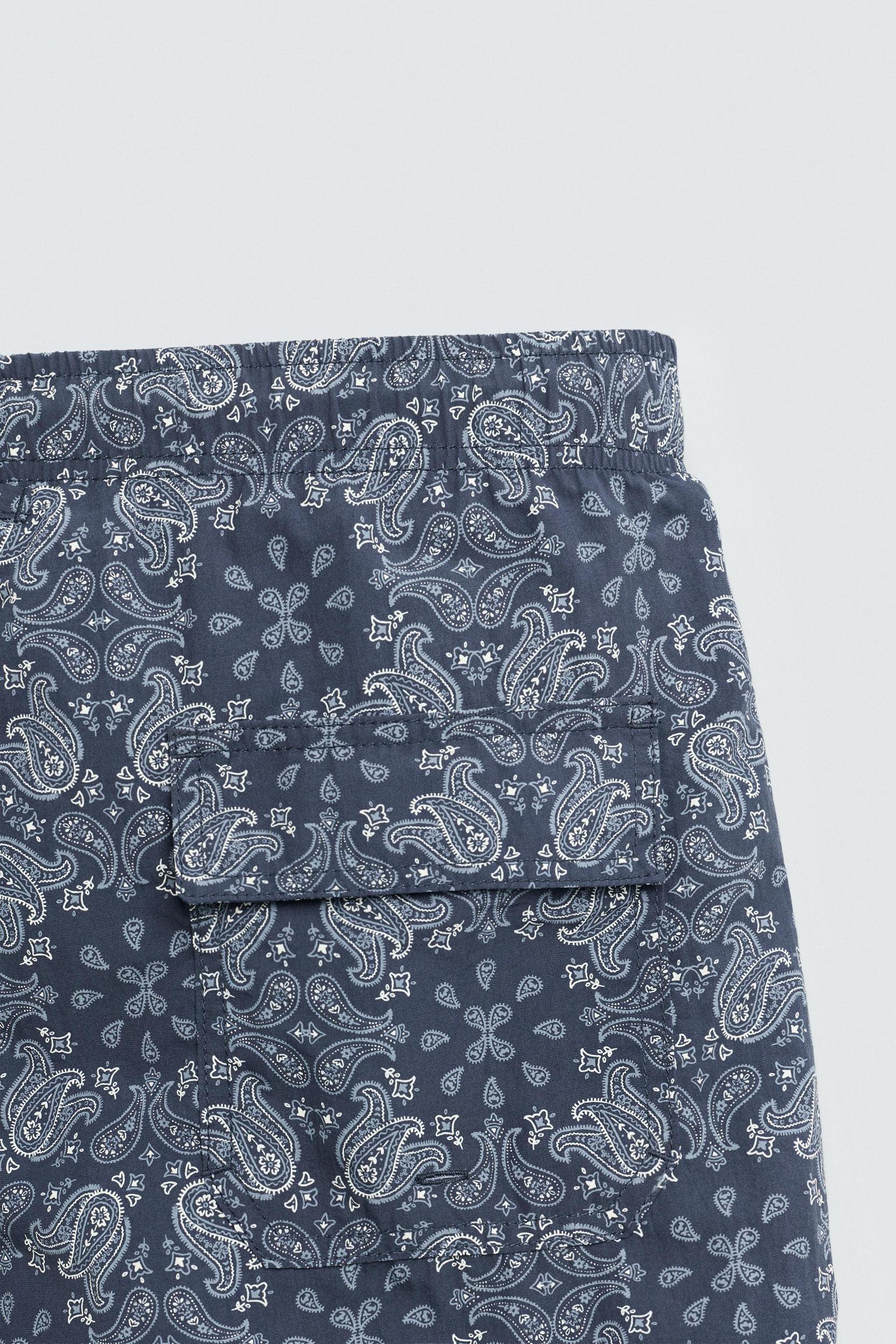 PAISLEY PRINT MID-LENGTH SWIMSUIT Product Image