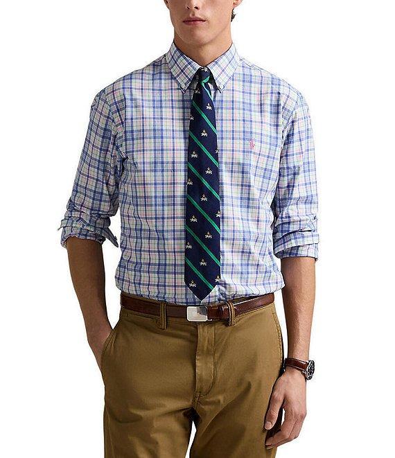 Polo Ralph Lauren Classic Fit Multi Plaid Stretch Poplin Long Sleeve Woven Shirt Product Image