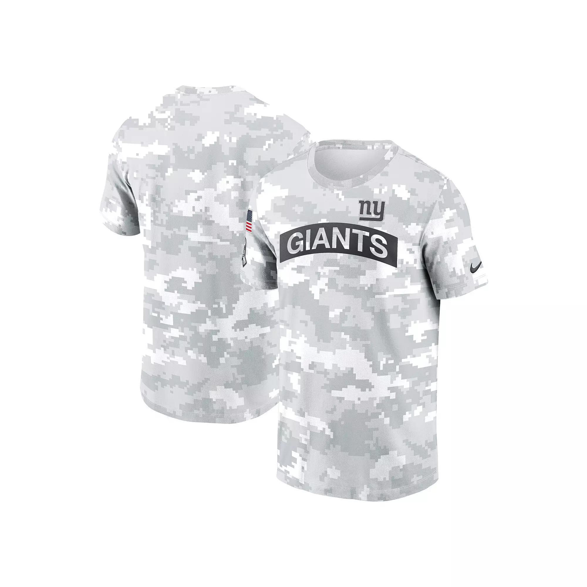 Men's Nike Arctic Camo New York Giants 2024 Salute To Service Performance T-Shirt, Size: Medium, Team Product Image