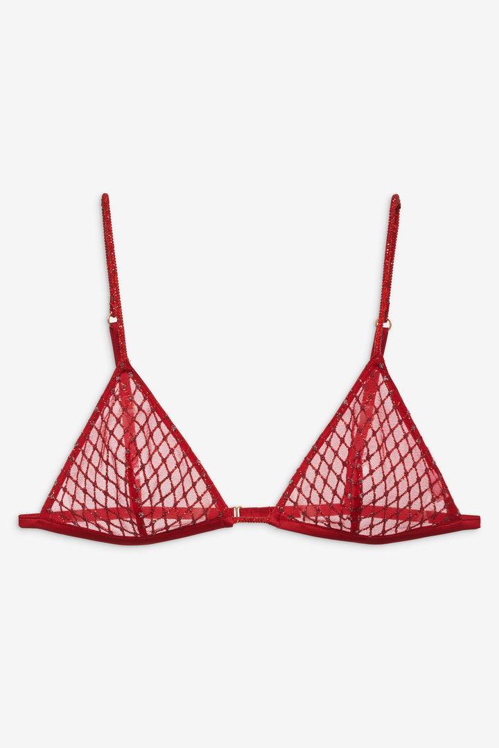 Glitter Bralette — Red Product Image