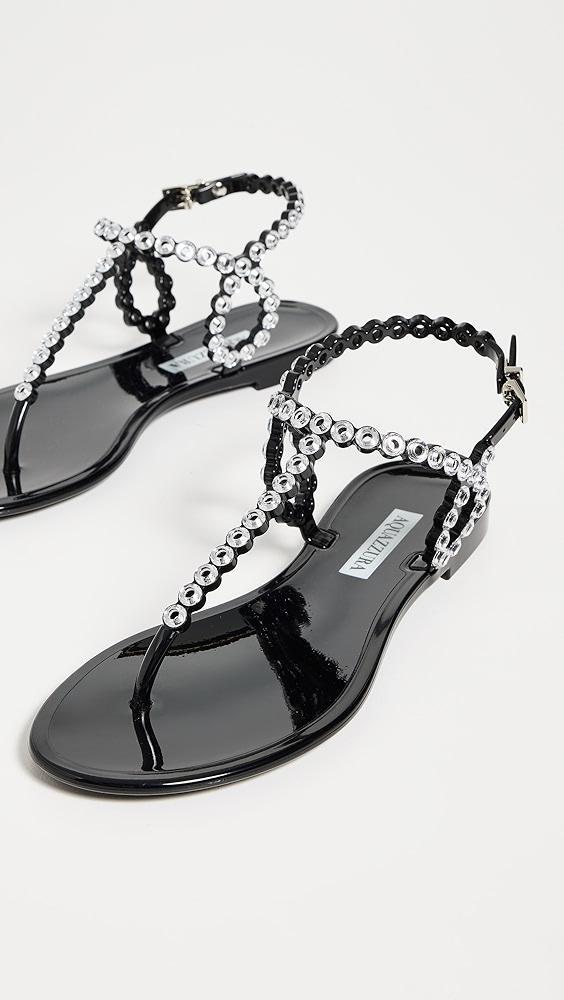 Aquazzura Almost Bare Crystal Jelly Sandal Flats | Shopbop Product Image