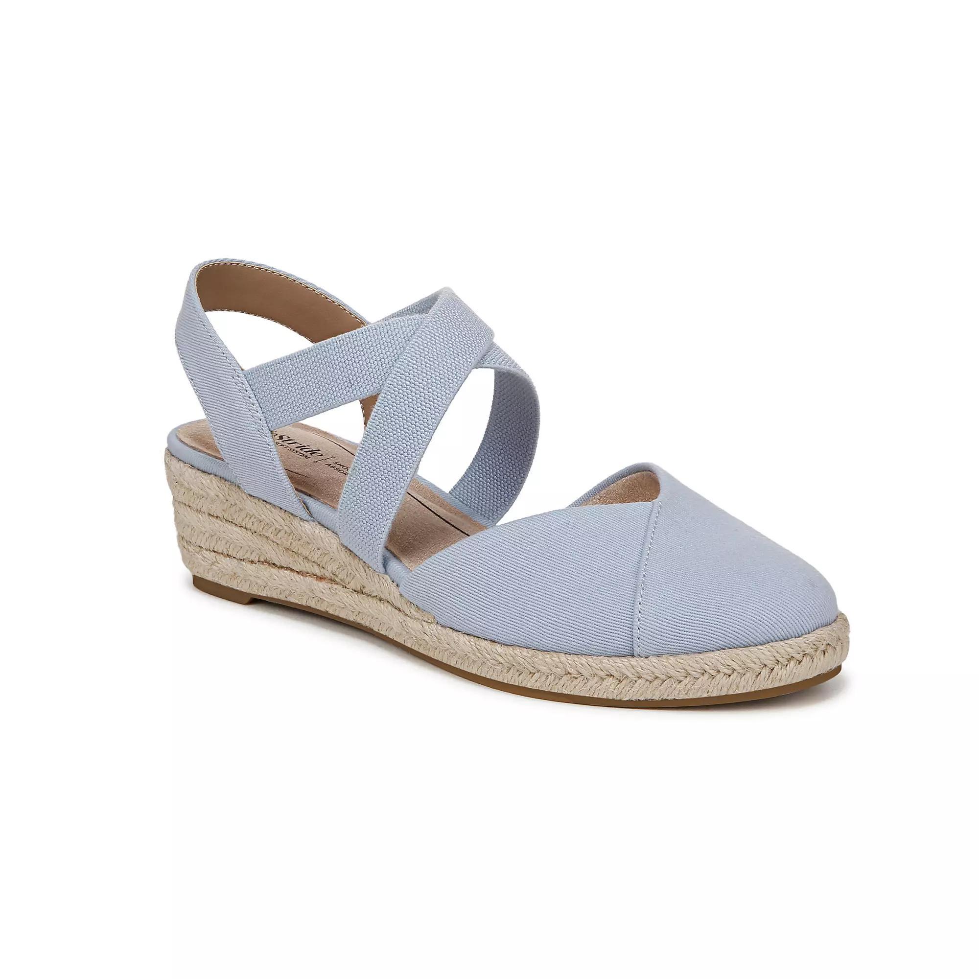 LifeStride Kimball Womens Espadrille Slip-On Wedges Product Image