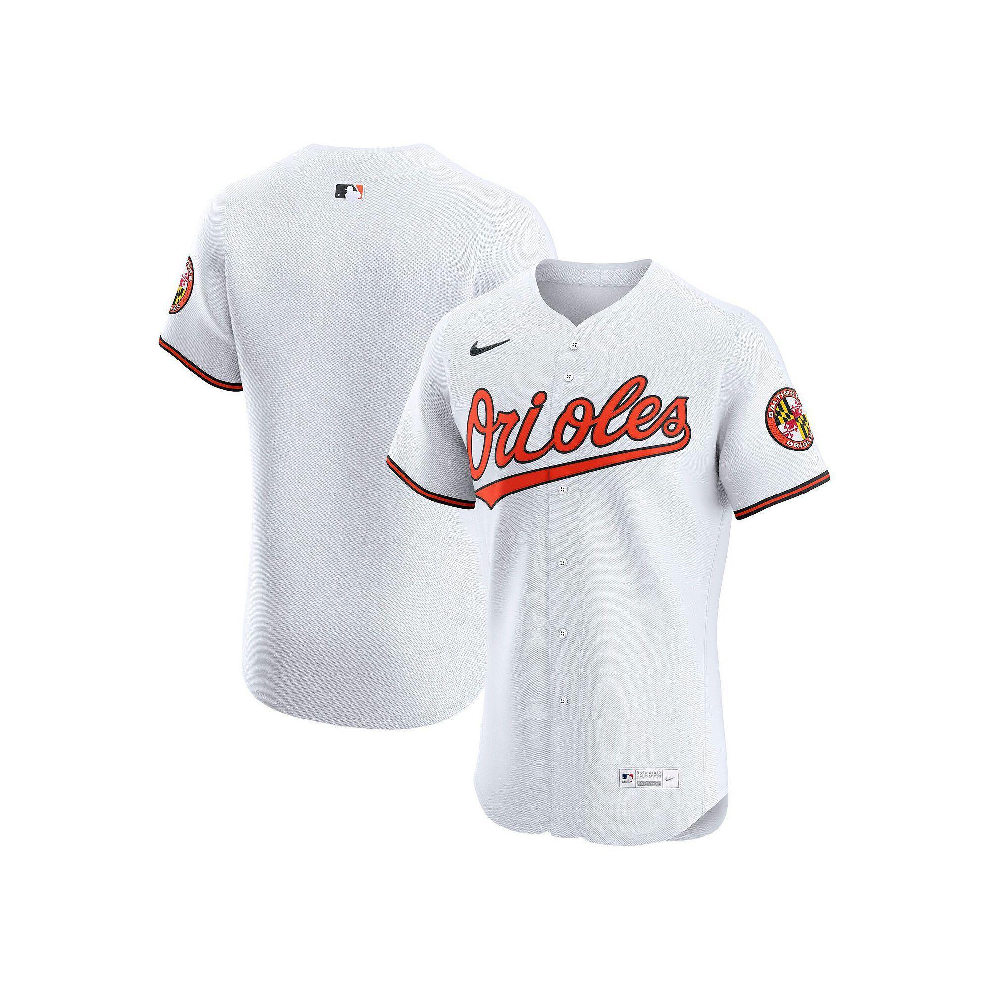 Men's Nike White Baltimore Orioles Home Elite Jersey, Size: 52 Product Image