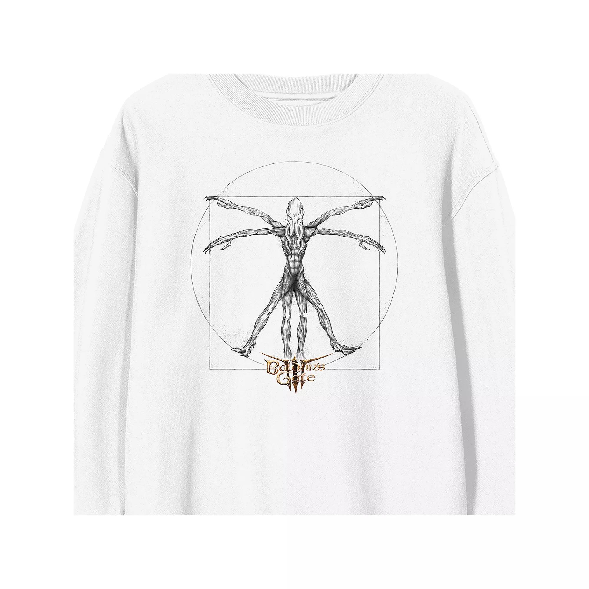 Men's Dungeons & Dragons Monster Graphic Sweatshirt, Size: Large, White Product Image