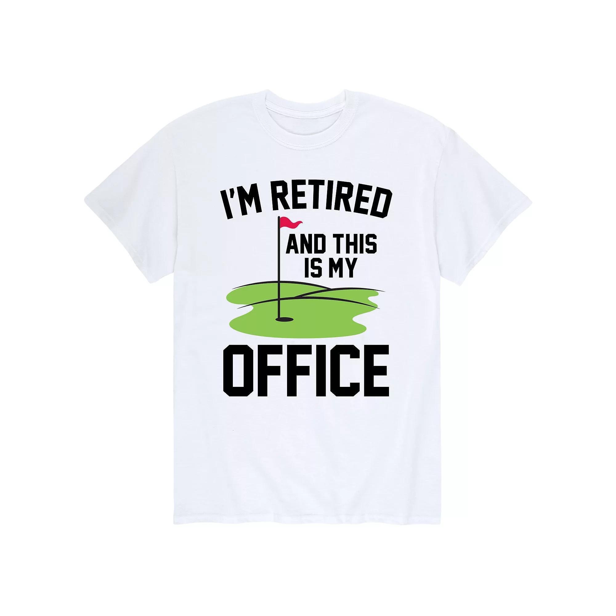 Men's I'm Retired This Is My Office Tee, Size: XL, White Product Image