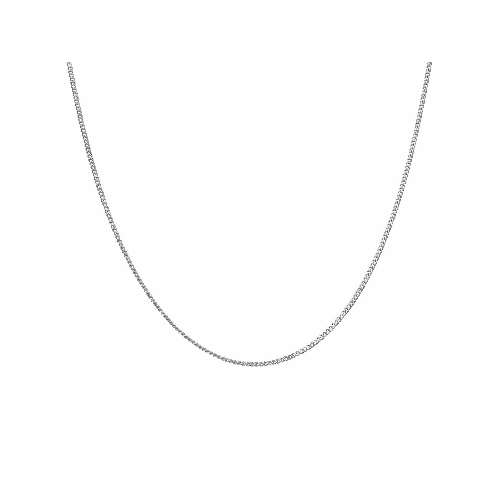 Giorgio di Vicenza Sterling Silver Italian Thin Curb Chain Necklace, Women's, Size: 22" Product Image