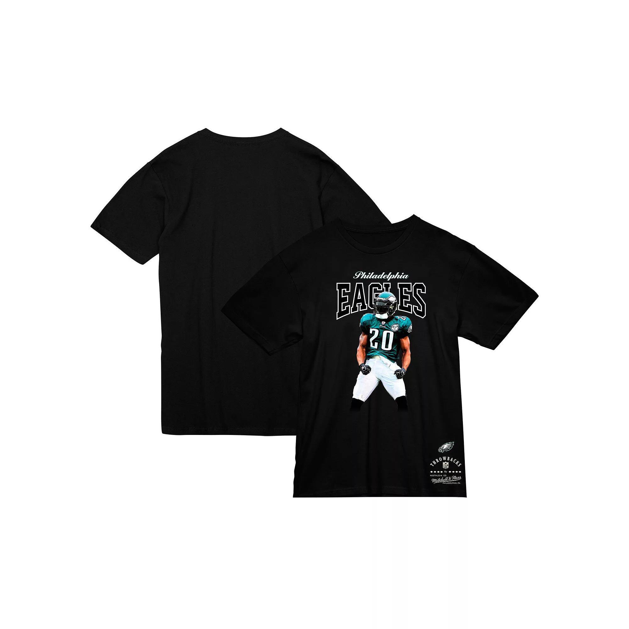 Men's Mitchell & Ness Brian Dawkins Black Philadelphia Eagles Sideline Retired Player T-Shirt, Size: Small Product Image