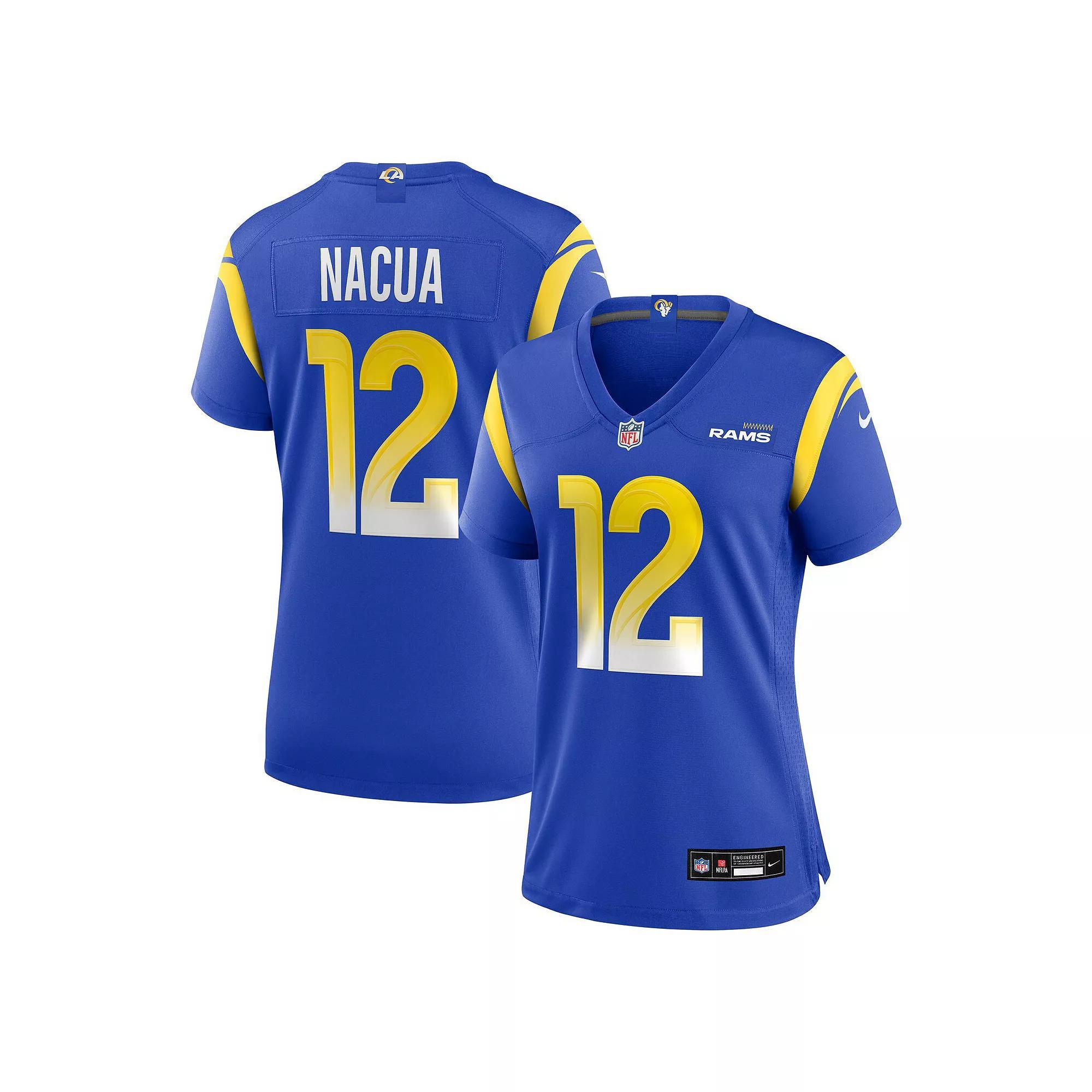 Women's Nike Puka Nacua Royal Los Angeles Rams Game Player Jersey, Size: XL, Blue Product Image