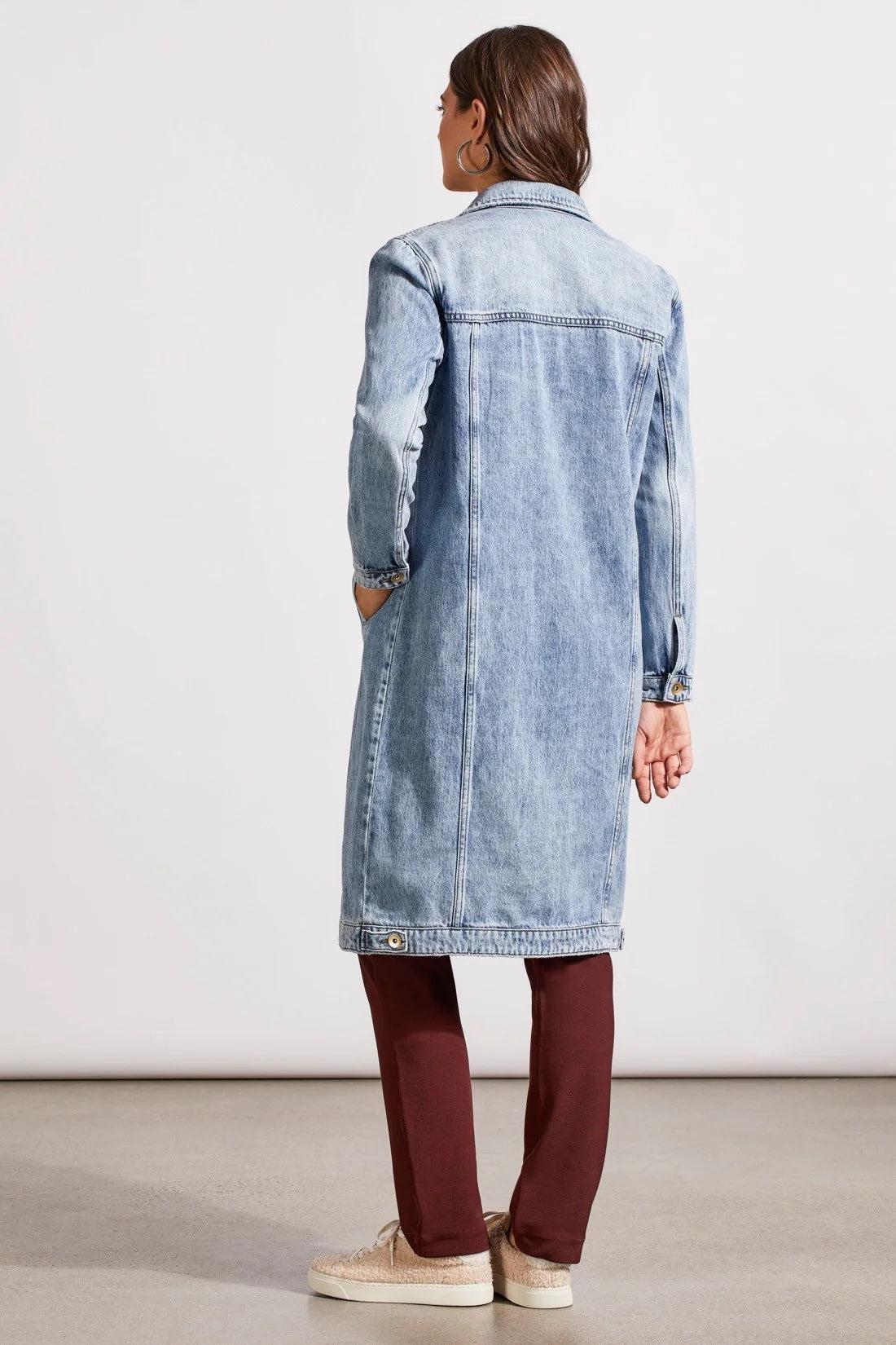 Denim Duster Jacket Product Image
