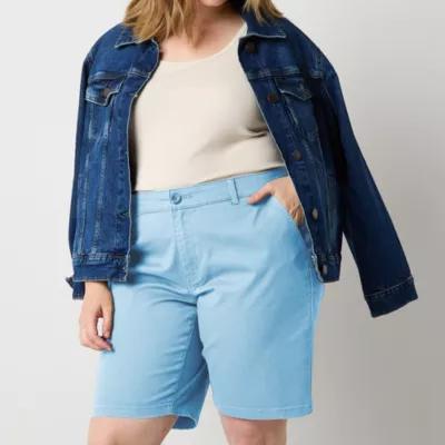 a.n.a Womens 10" Mid Rise Chino Short-Plus Product Image