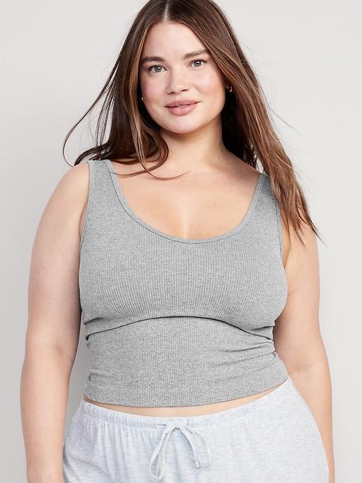 Rib-Knit Seamless Tank Top Product Image