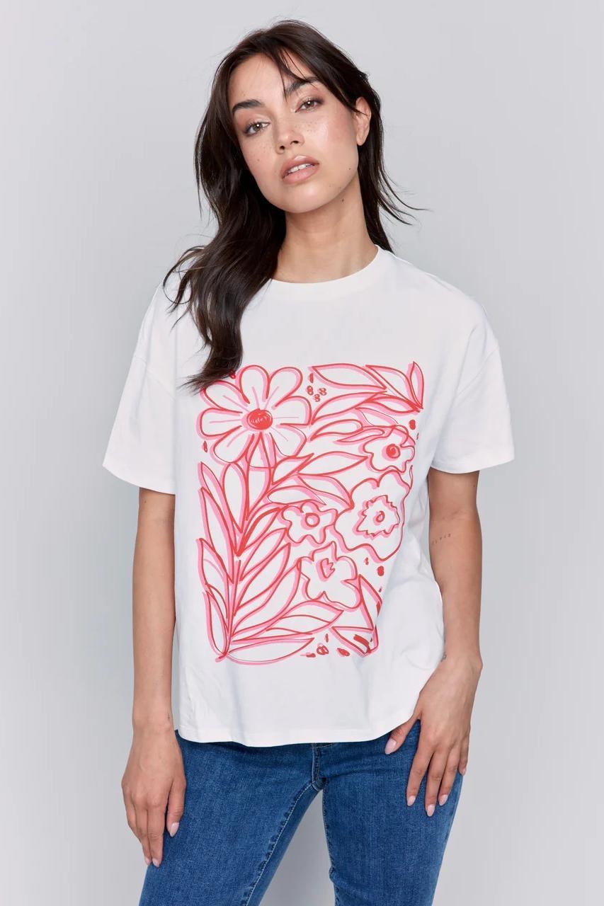 Flower Graphic Tee Product Image