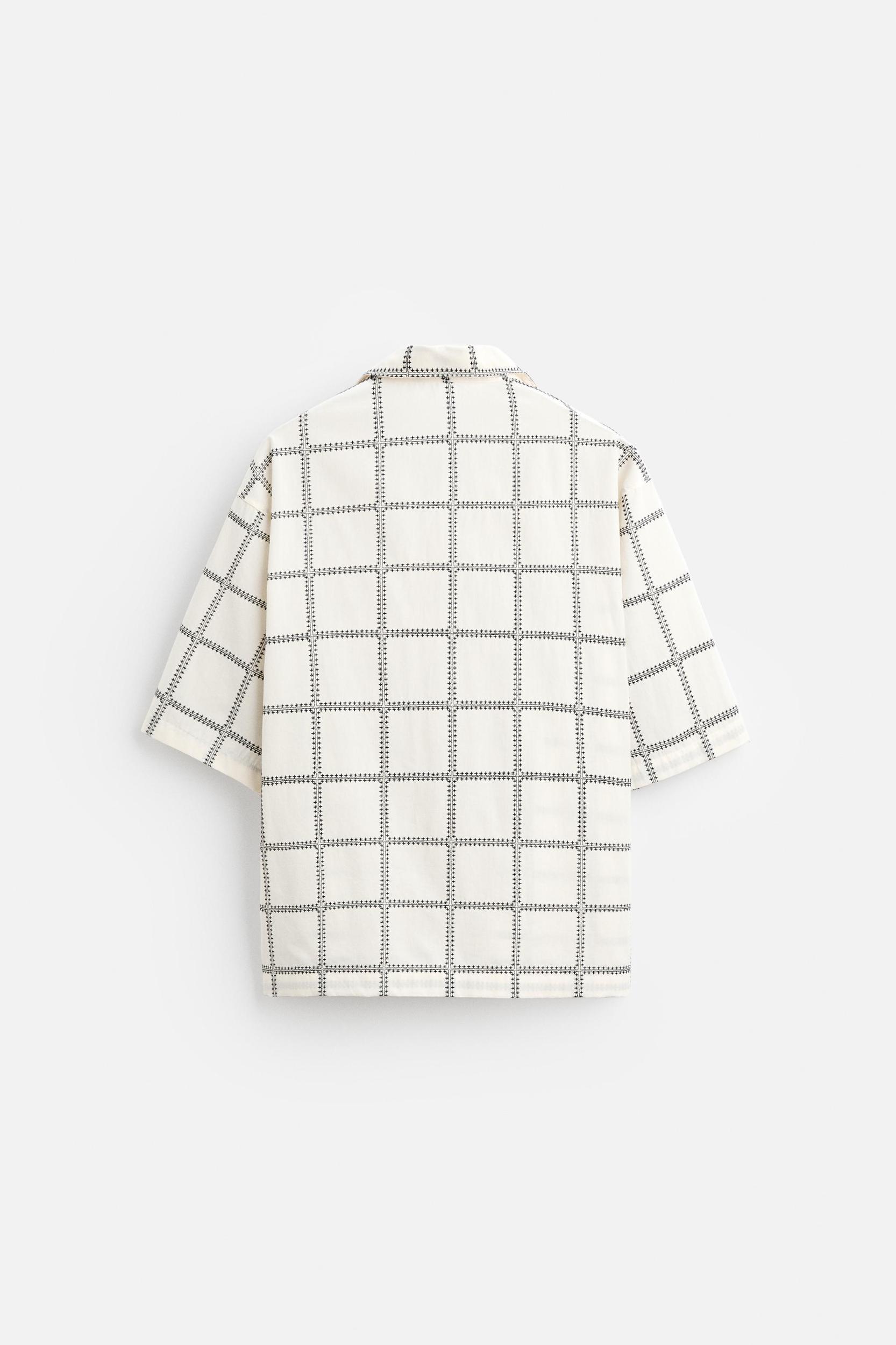 EMBROIDERED PLAID SHIRT Product Image