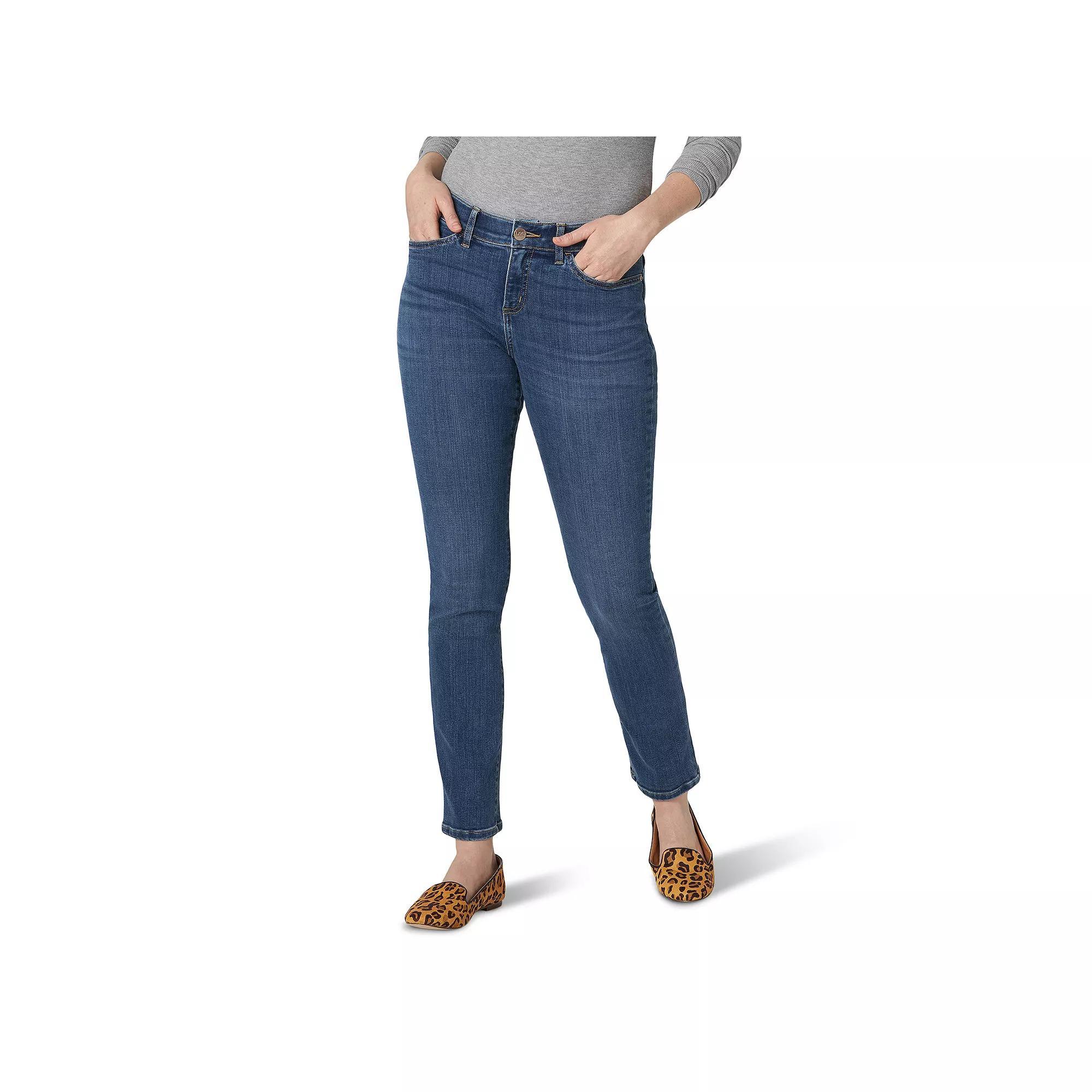 Womens Lee Flex Motion Straight-Leg Jeans Product Image