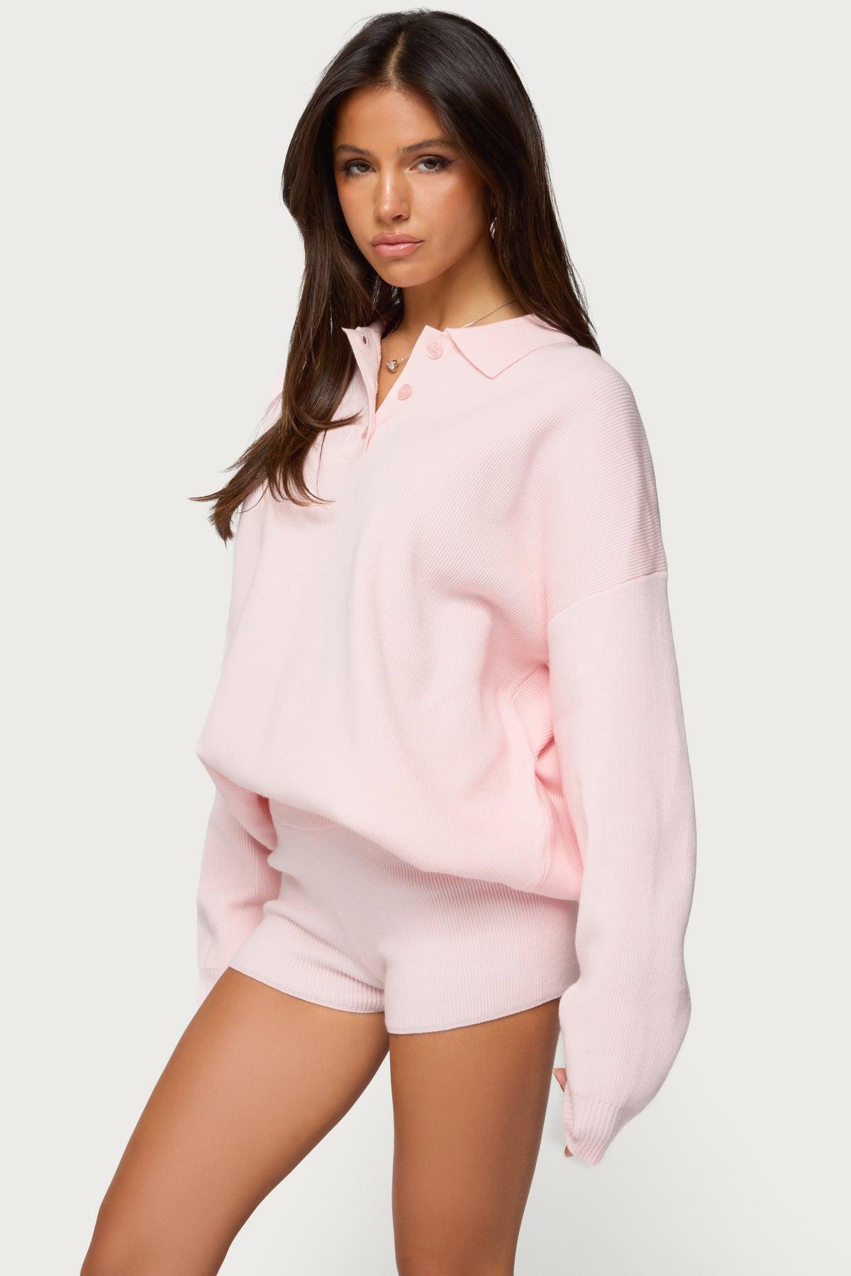 Lorie Ribbed Knit Shorts Product Image