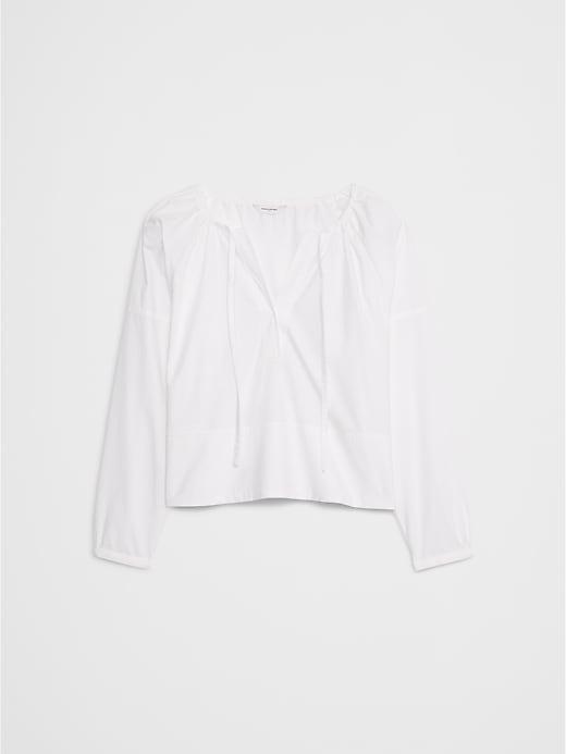 Shirred Popover Shirt Product Image