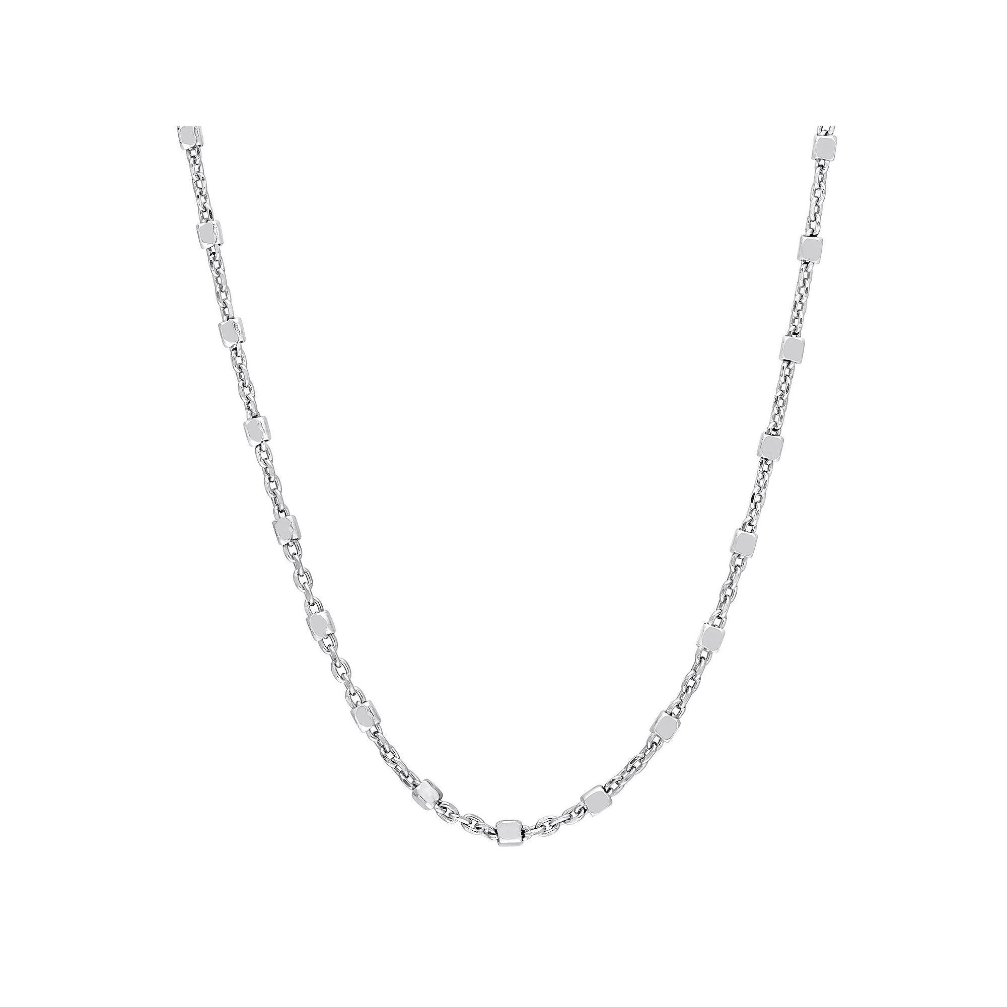 Stella Grace Sterling Silver Bead Chain Necklace, Womens Product Image