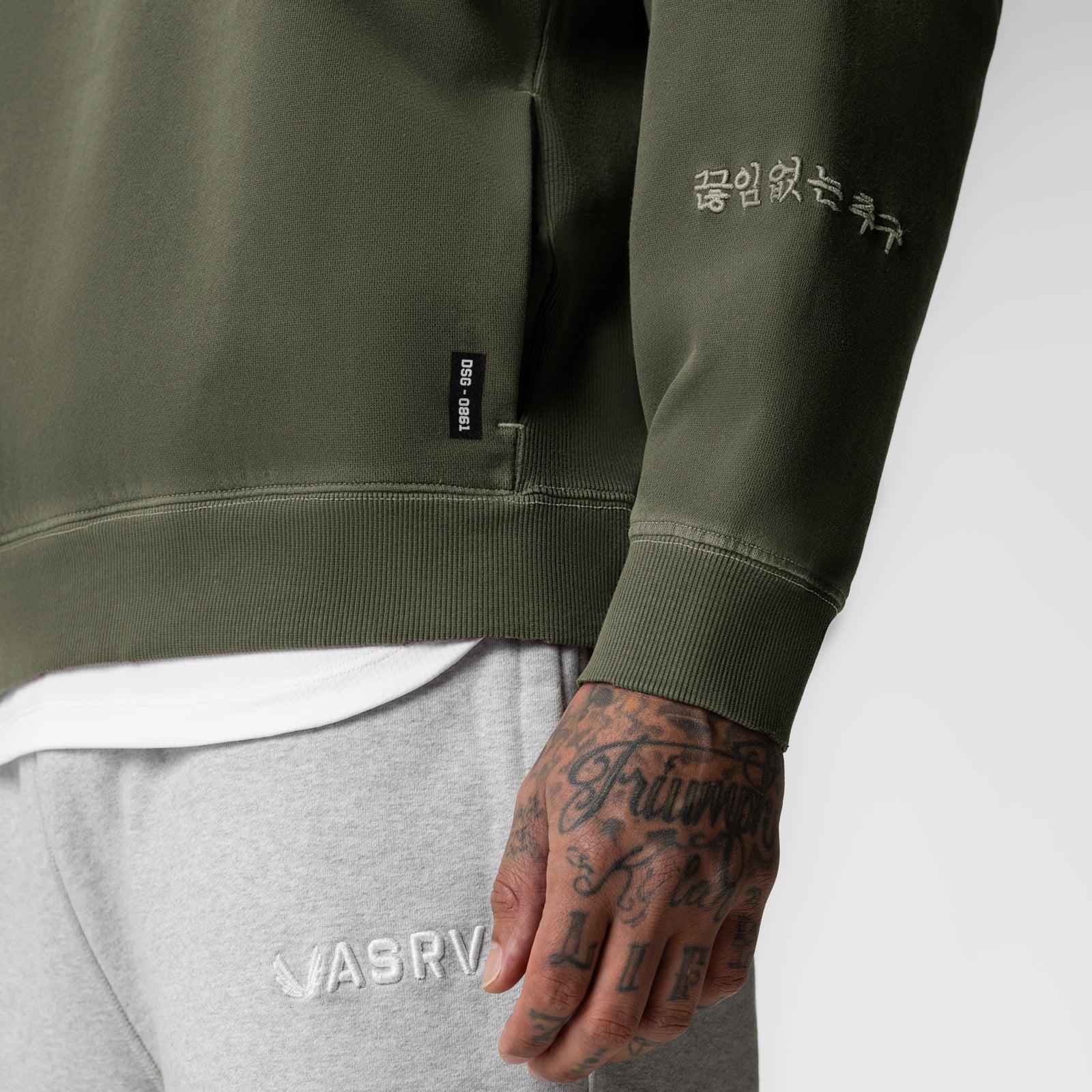 0861. Tech Essential™ Distressed Crewneck - Faded Grey Product Image