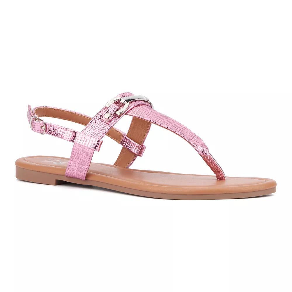 New York & Company Angelica Womens T-Strap Sandals Product Image
