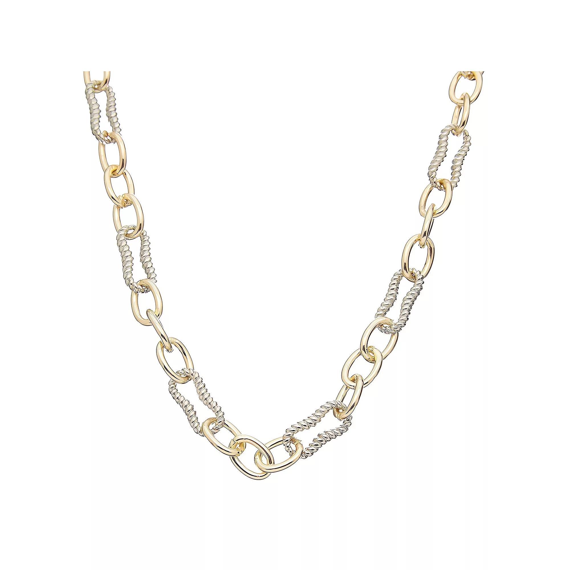 Juvell 18K Gold Plated Necklace, Women's, Two Tone Product Image