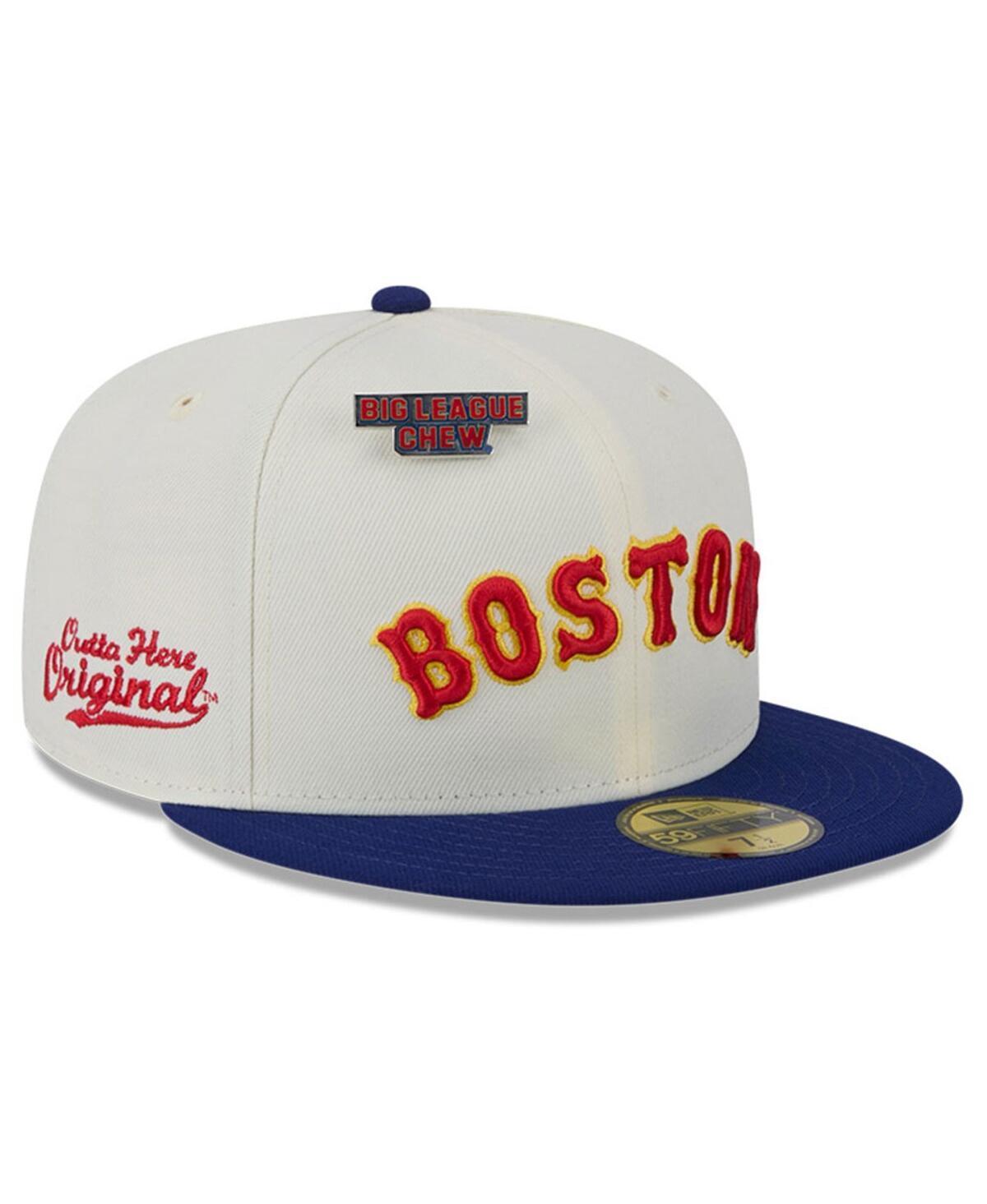 Men's New Era White Boston Red Sox Big League Chew Original 59FIFTY Fitted Hat, Size: 7 3/4 Product Image
