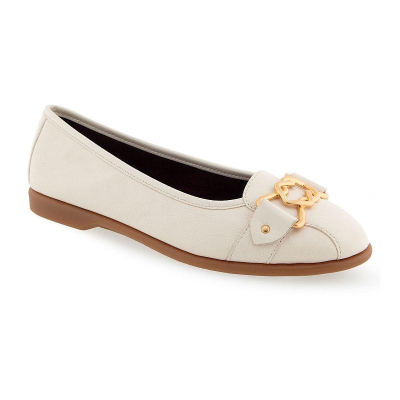 Aerosoles Bia Women's Leather Ballet Flats, Size: 6, Blue Leather Product Image