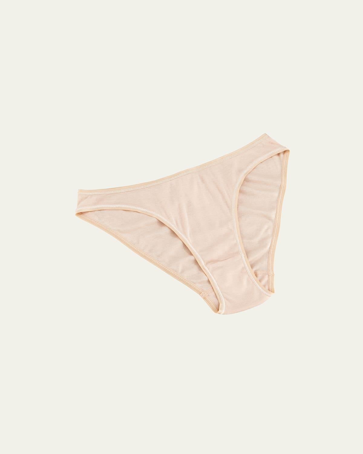 Seamless High-Cut Cotton Briefs Product Image