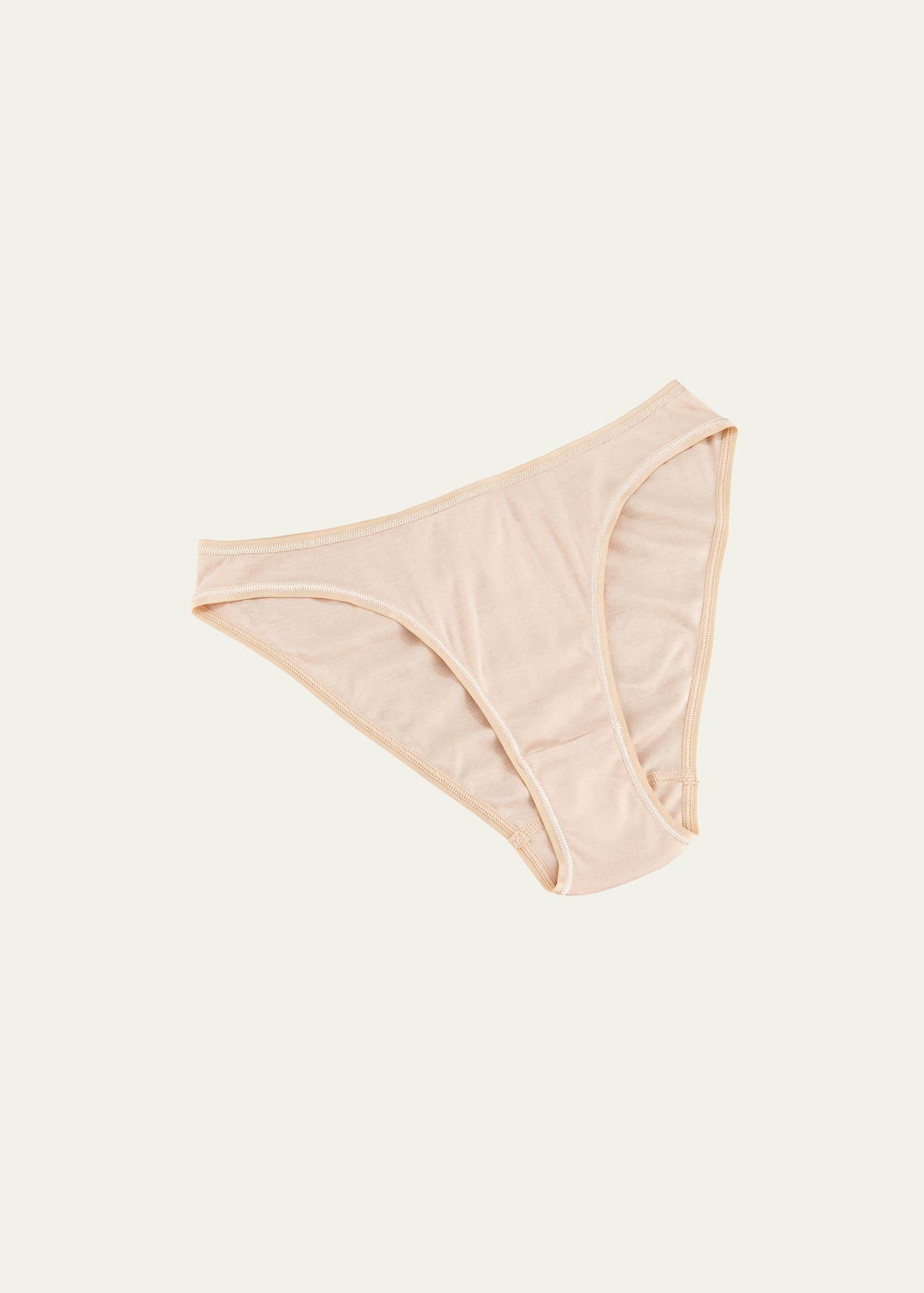 Seamless High-Cut Cotton Briefs Product Image
