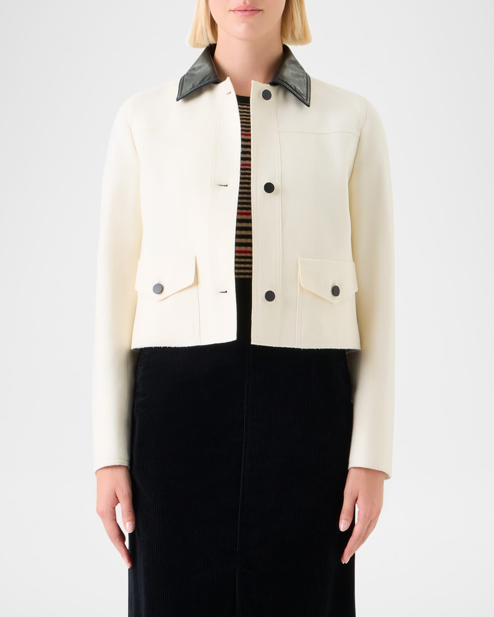 Felted Wool-Blend Short Jacket Product Image