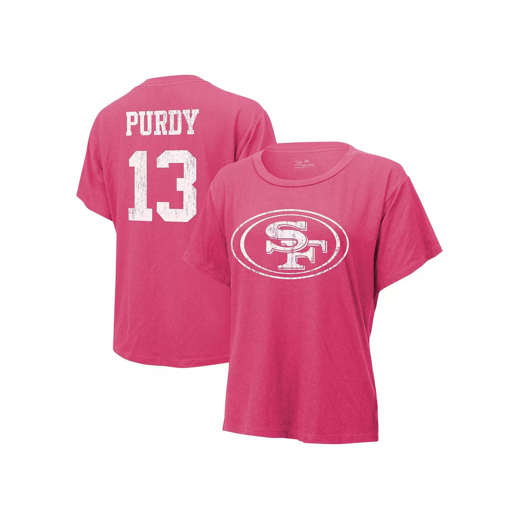 Womens Majestic Threads Brock Purdy San Francisco 49ers Name & Number T-Shirt Product Image