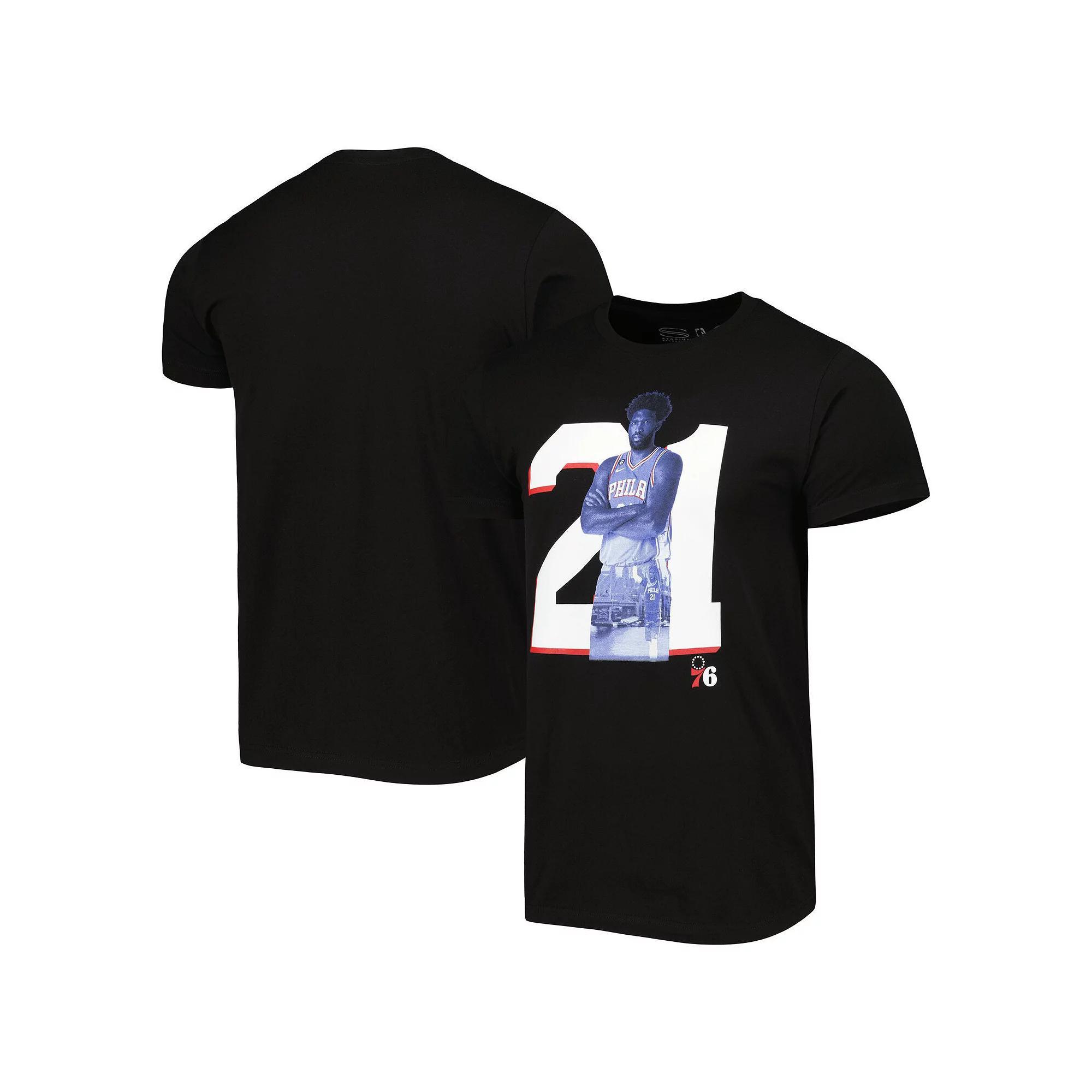 Men's Stadium Essentials Joel Embiid Black Philadelphia 76ers Player Metro T-Shirt, Size: 2XL, 76r Black Product Image
