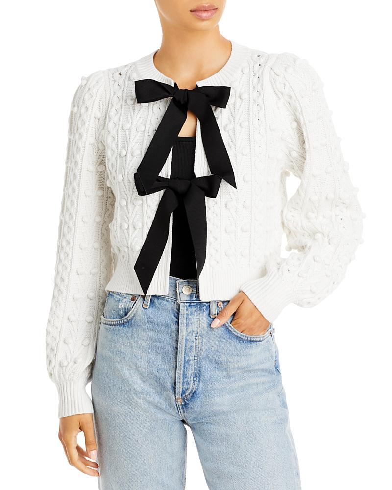 Alice and Olivia Kitty Bow Tie Cardigan Product Image