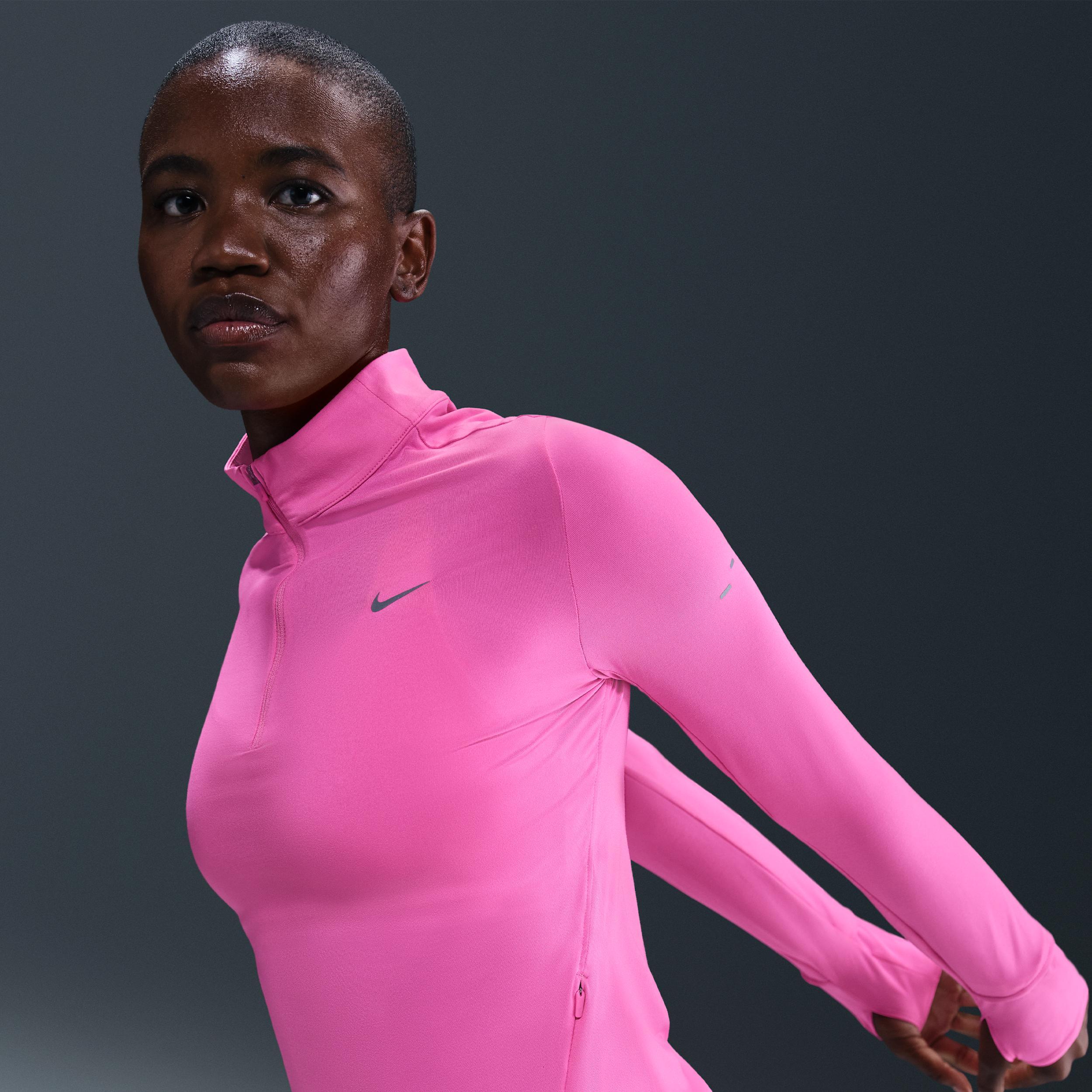 Nike Women's Swift Dri-FIT UV 1/4-Zip Running Top Product Image