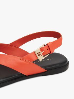 Flat Leather Slingback Sandal Product Image