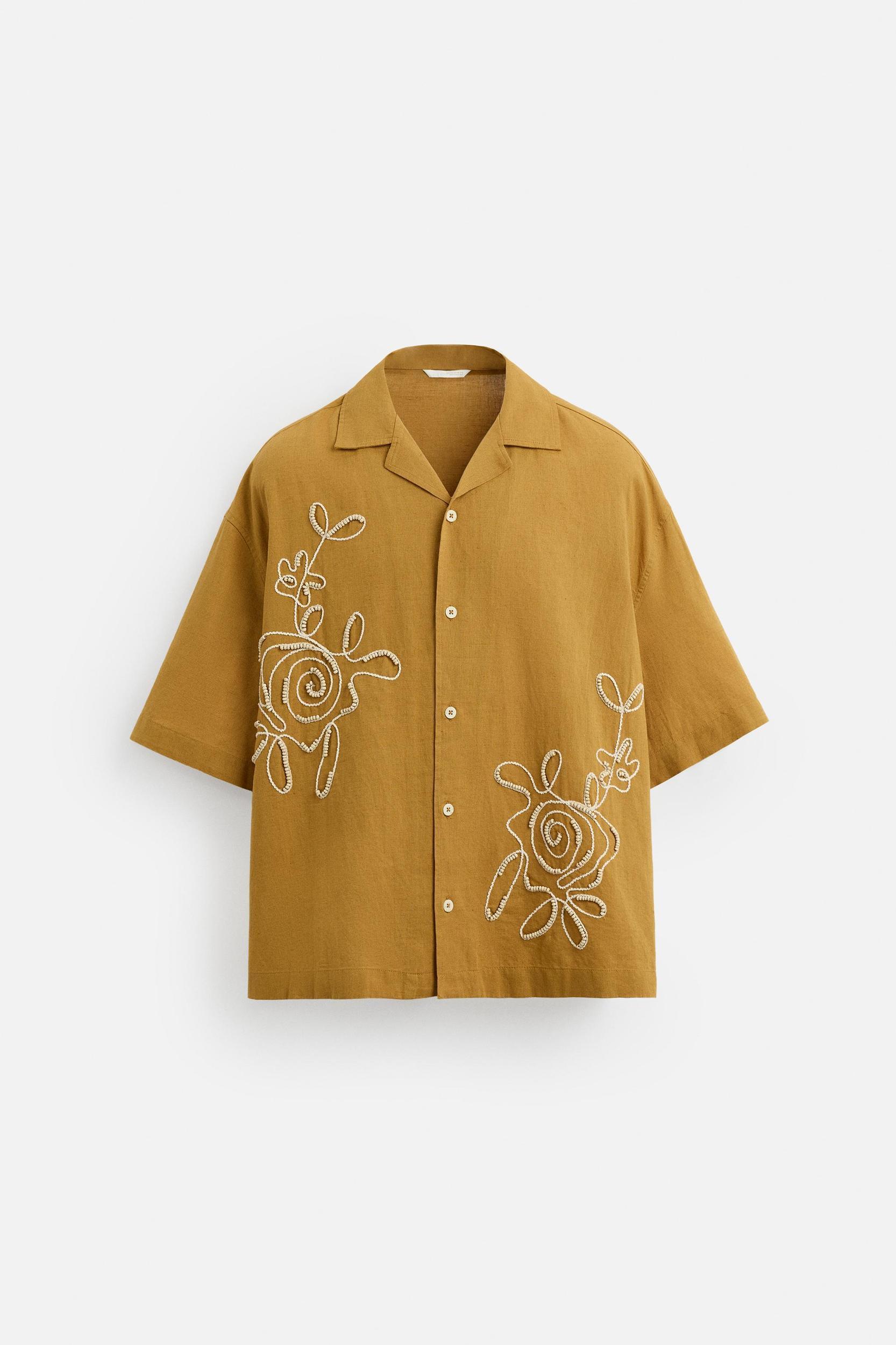 BEADED EMBROIDERY SHIRT Product Image