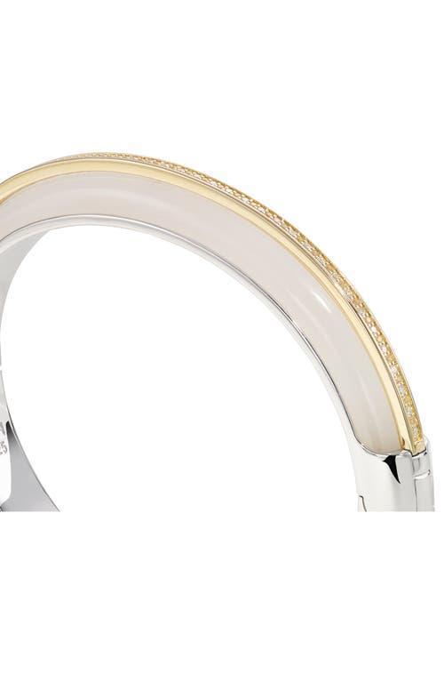 BY PARIAH Essential Diamond Stacking Cuff Bracelet In Gold Product Image