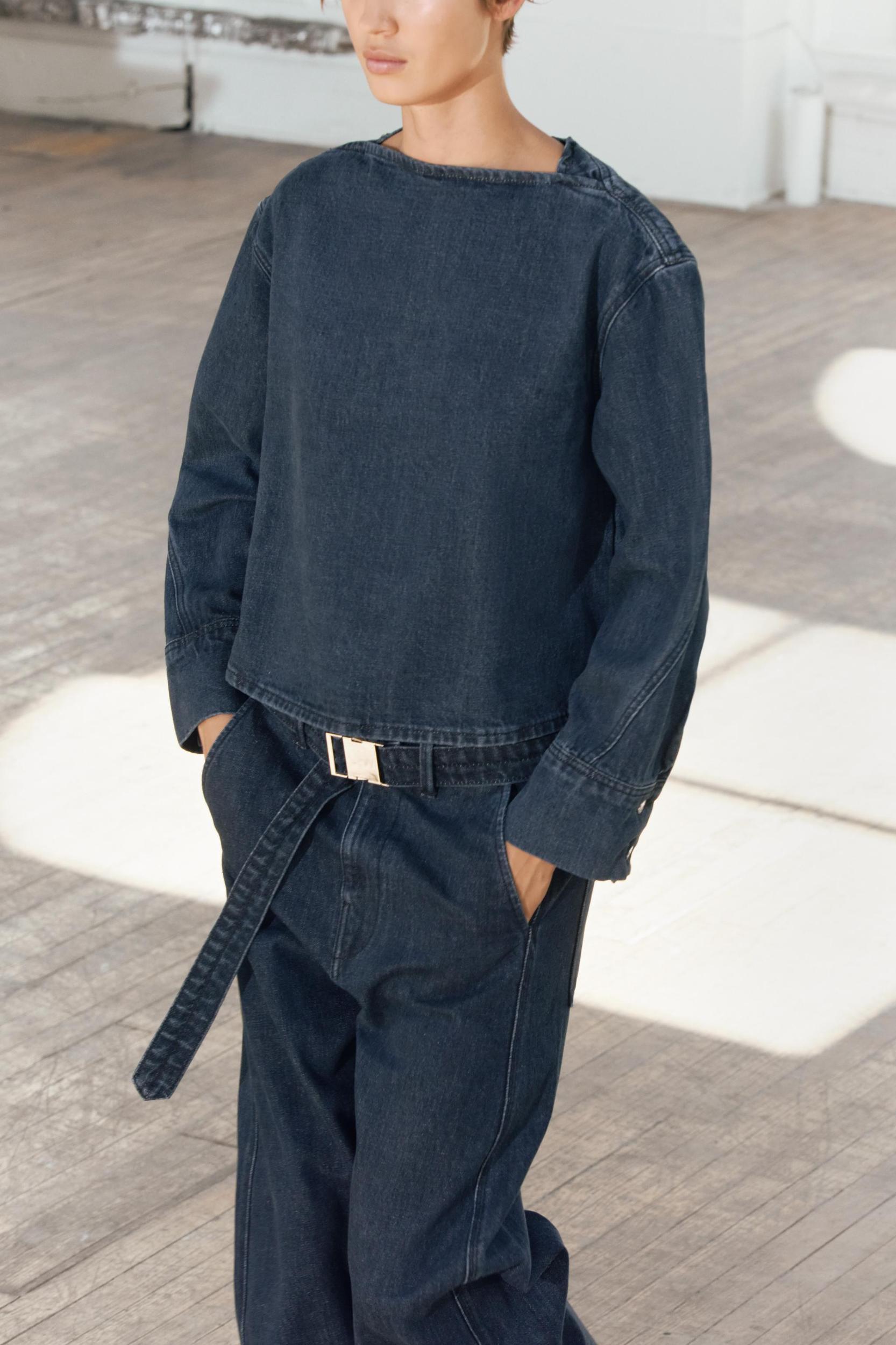 STRAIGHT CUT MID RISE JEANS ZW COLLECTION Product Image