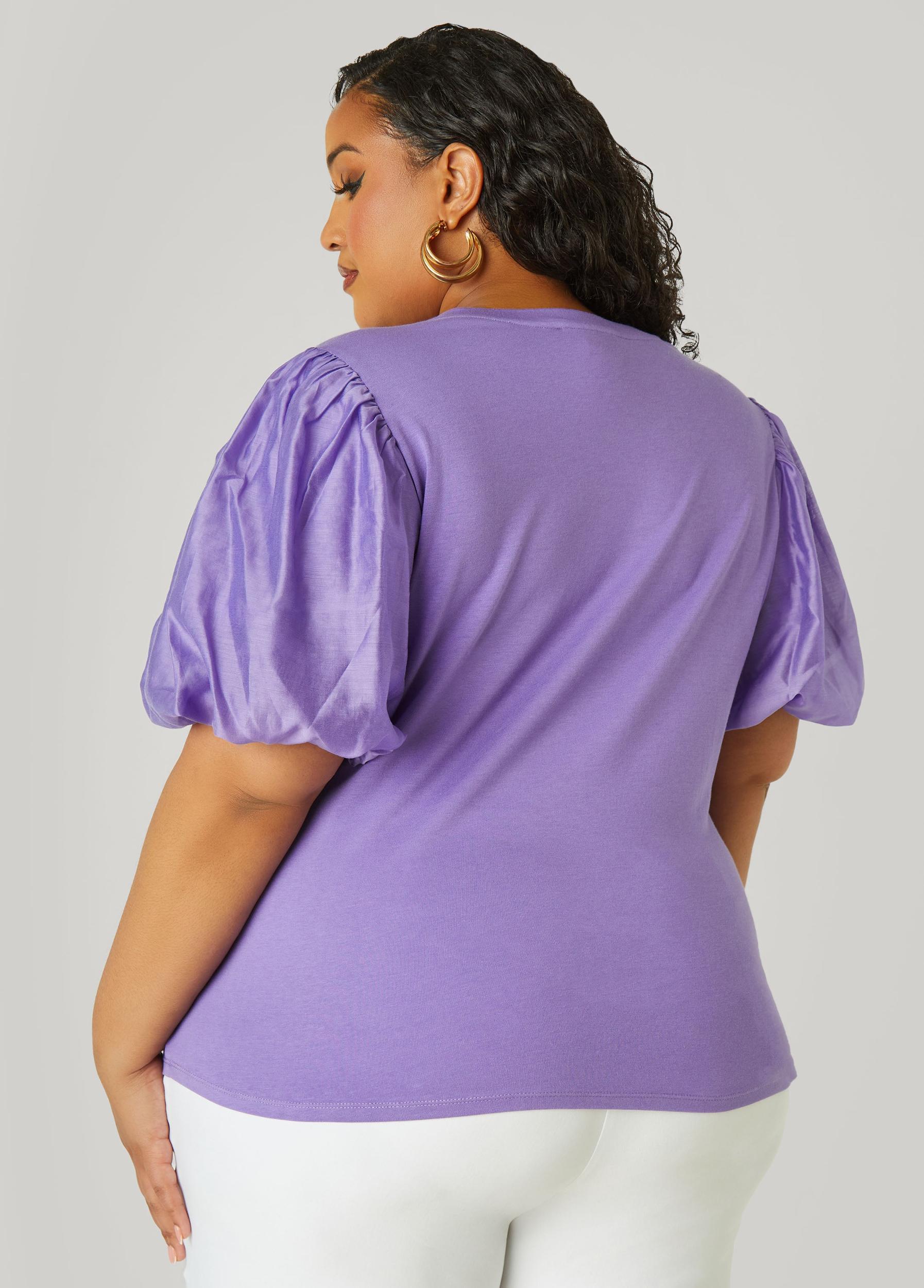 Cotton Paneled Jersey Top Product Image