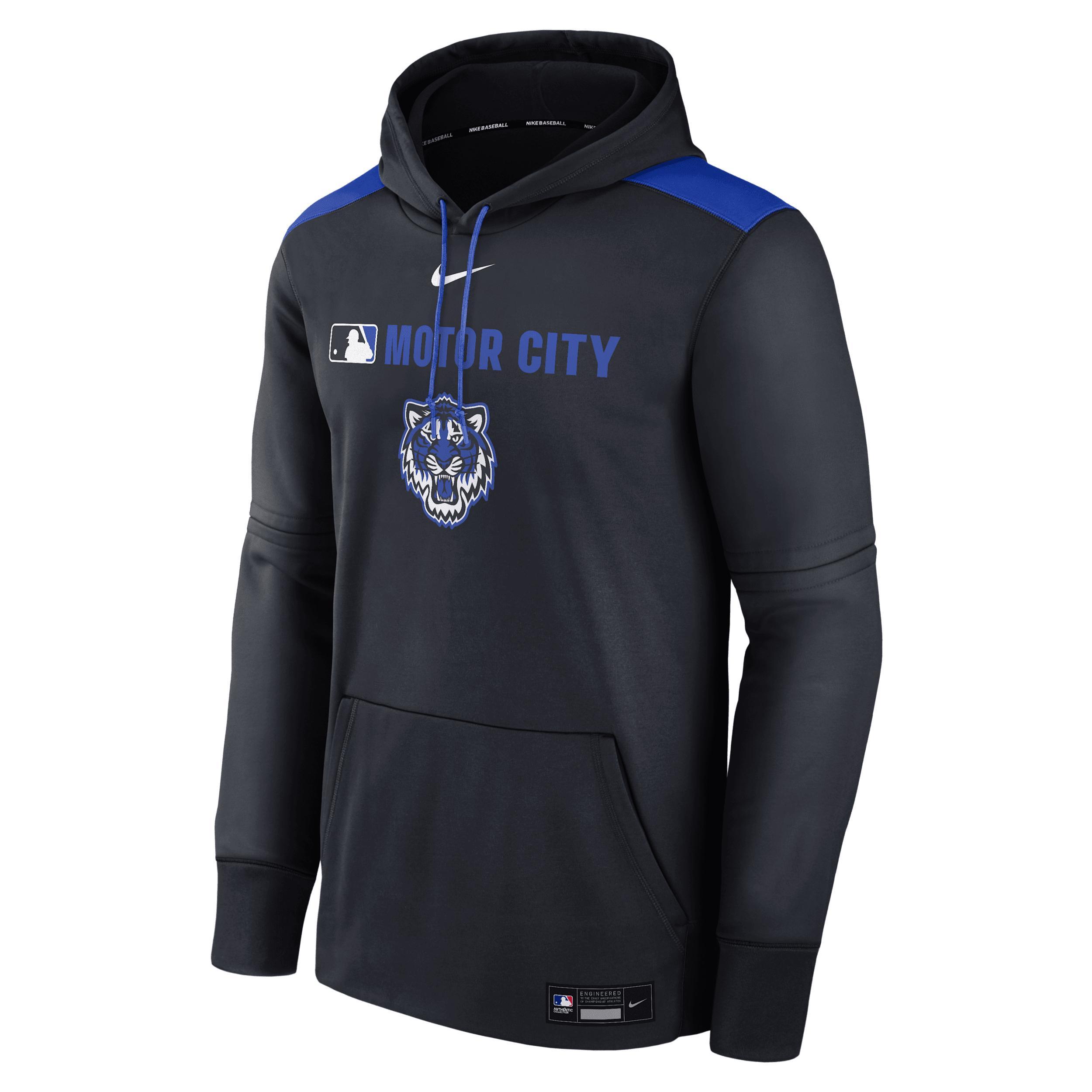 Men's Atlanta Braves Authentic Collection City Connect Nike Therma MLB Pullover Hoodie Product Image