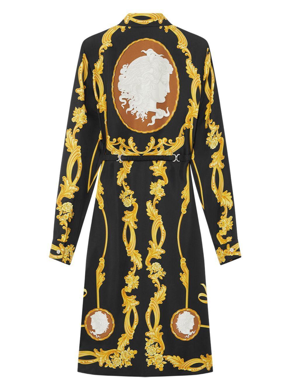 Barocco-print midi dress Product Image